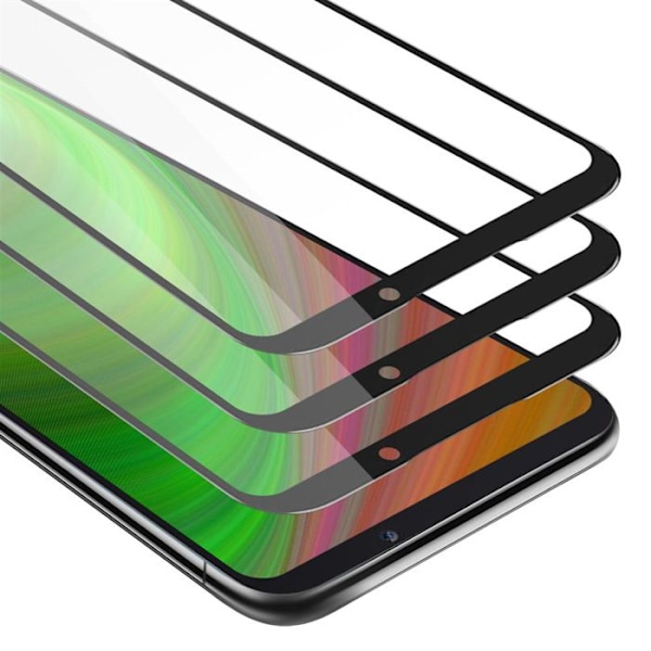 3x Helt Transparent Härdat glas Skärmskydd för Xiaomi BLACK SHARK 2 med Svart Härdat Glas Svart