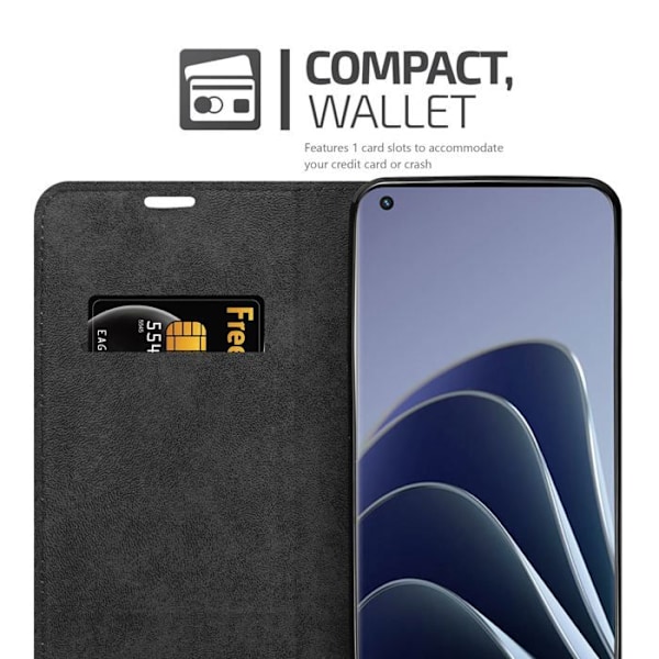 Skal för OnePlus 10 PRO 5G Fodral i ÄPPLARÖD Etui Case Cover Skydd Plånbok Wallet Röd