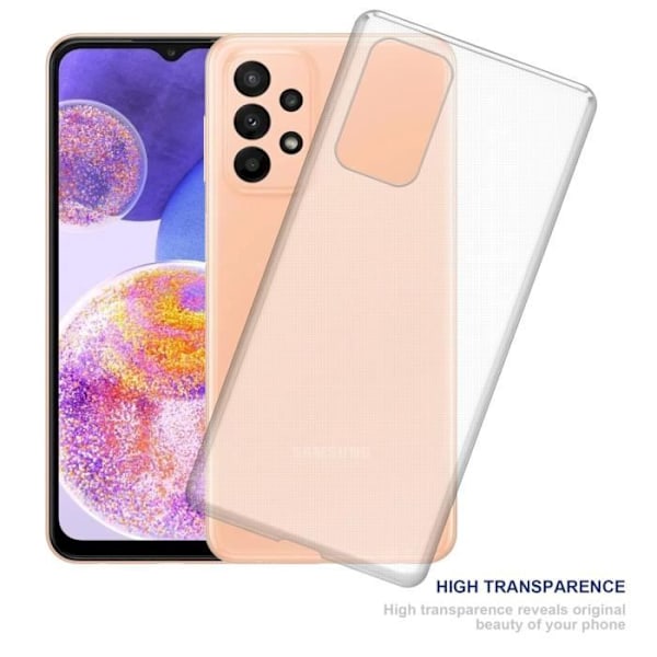 Coque - CADORABO - Samsung Galaxy A23 4G - Silikon TPU - Stötskydd - Transparent Design Transparent