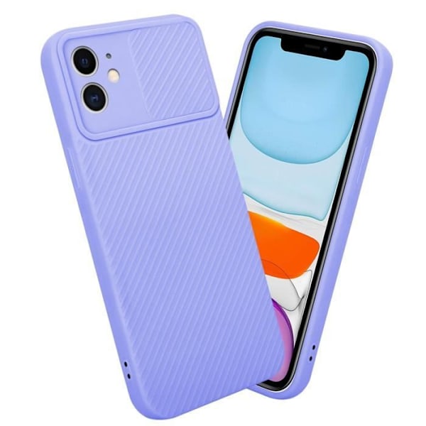 Skyddshölje - CADORABO - iPhone 11 - Silicone TPU - Kameraskydd - Tunn och lätt design Lila
