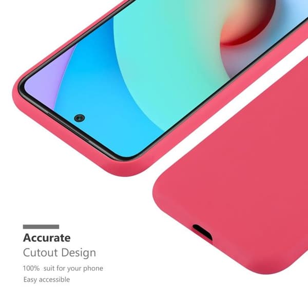 Skyddsskal för Xiaomi RedMi 10 CANDY RÖD Stötsäker Silikon Röd