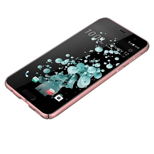 Coque - CADORABO - HTC U PLAY - Hårt skydd - Matt metallisk design - Orange Orange