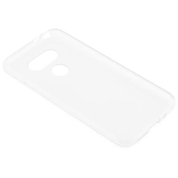 Transparent stötsäker silikonfodral för LG G5 Vit