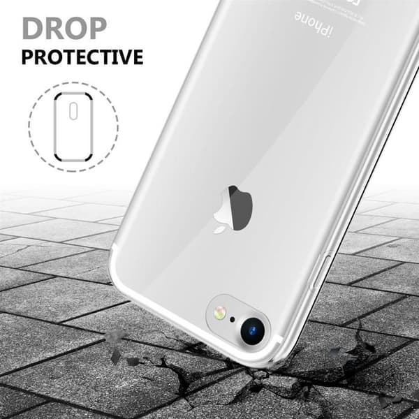 Transparent skydd för iPhone 7 / 7S / 8 / SE 2020 Vit