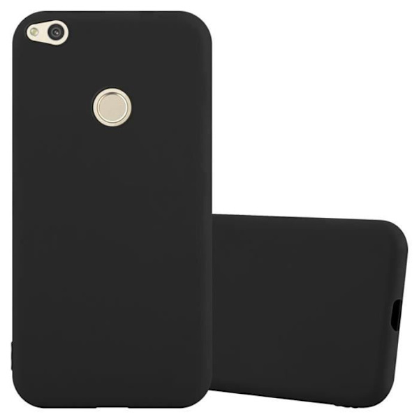 Fodral till Huawei P8 LITE 2017 / P9 LITE 2017 i CANDY BLACK Cadorabo Cover Protection Silikon TPU Fodral Candy Black