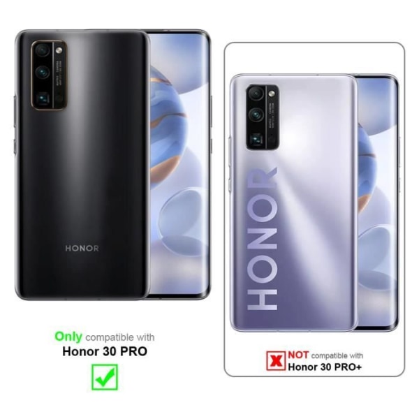 Fodral till Honor 30 PRO i HELT TRANSPARENT Cadorabo Cover Protection silikon TPU-fodral