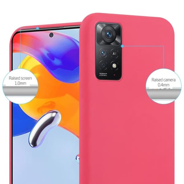 Skyddsfodral för Xiaomi RedMi NOTE 11 PRO 4G / 5G CANDY RÖD Stötskyddande Silikon Röd