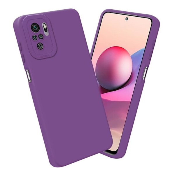 Coque för Xiaomi RedMi NOTE 10 4G / RedMi NOTE 10S i FLUID VIOLETT MAT Fodral Etui Case Cover i flexibel TPU-silikon Skydd Lila