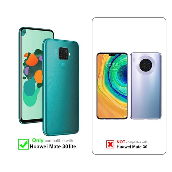 Transparent stötsäker silikonfodral för Huawei MATE 30 LITE Vit
