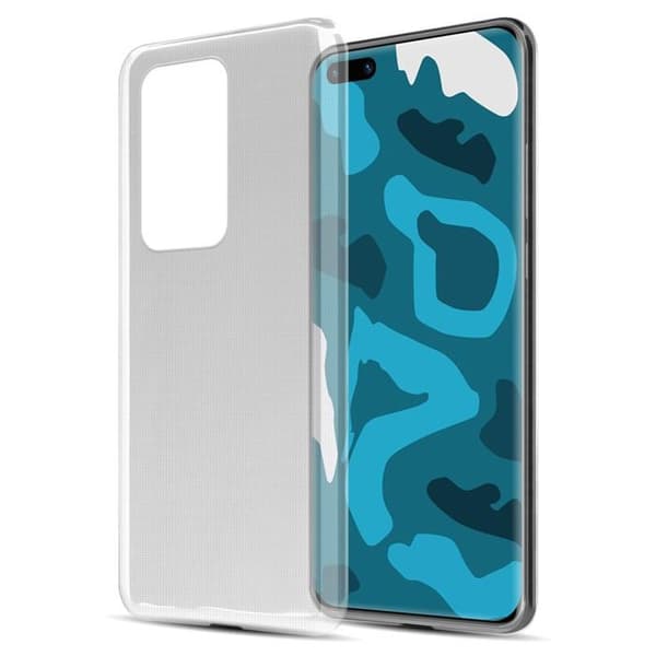 Transparent stötsäker silikonfodral för Huawei P40 PRO / P40 PRO+ Vit