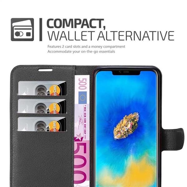 Etui för Huawei MATE 20 PRO i JET BLACK Svart