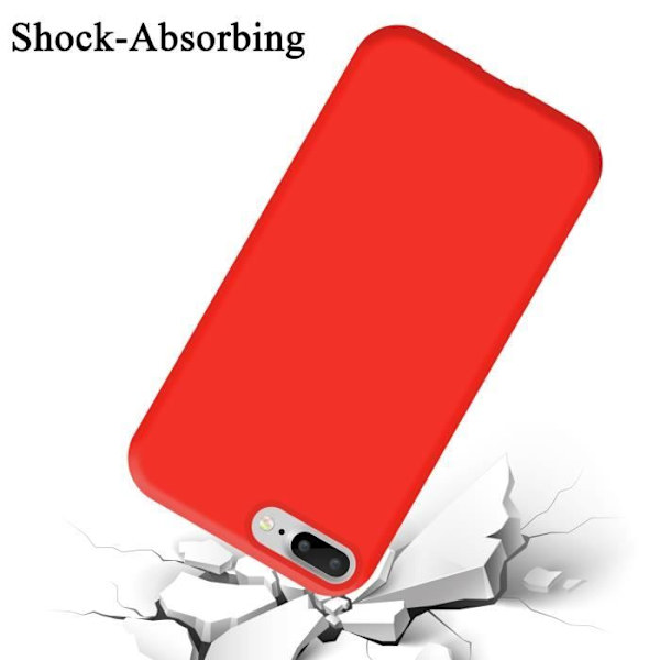 Etui för iPhone 7/7S/8 PLUS - CADORABO - Röd - Silikon TPU - Lätt skydd - Tunn design Röd