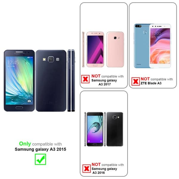 Skydd för Samsung Galaxy A3 2015 TRÄ RÖD Trädesign Röd