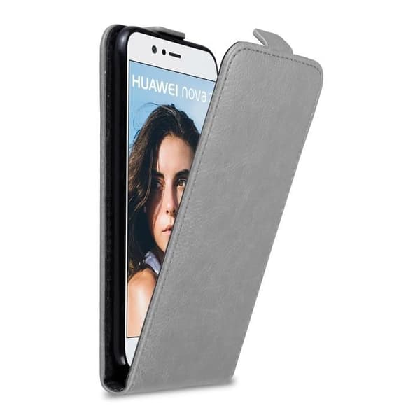 Etui för Huawei NOVA 2 Flip Case i TITAN GRÅ Skydd Grå