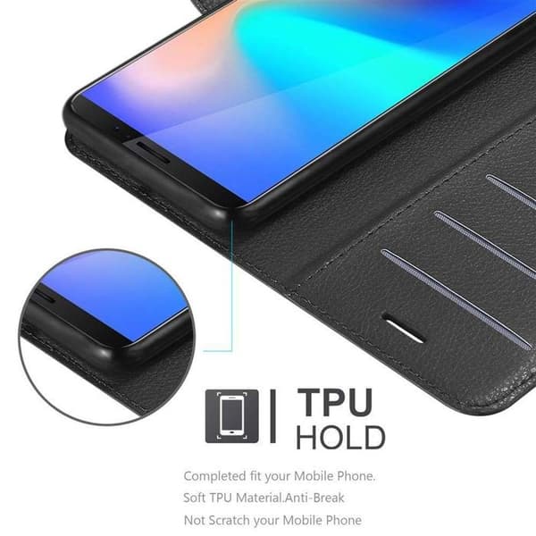 Etui för Cubot J3 PRO i JET BLACK Svart