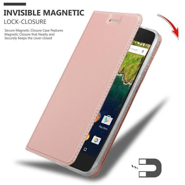 Cadorabo Fodral till Huawei NEXUS 6P i CLASSY ROSÉ GULD