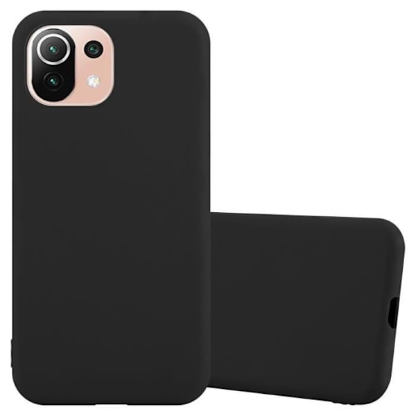 Coque - CADORABO - Xiaomi Mi 11 LITE (4G/5G) - Skydd i silikon TPU - Design Candy - Mjuk Svart