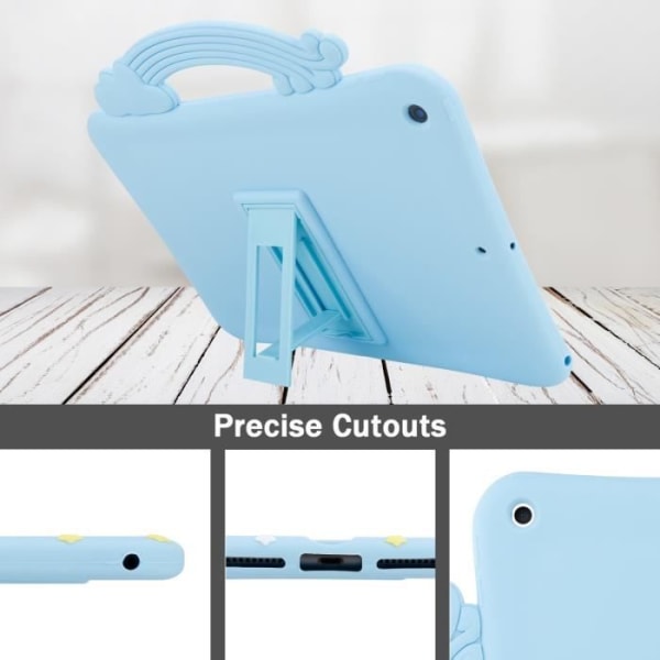 Skyddsfodral - Cadorabo - iPad 7/8 - Regnbågsdesign - TPU - Barnskydd Regnbåge