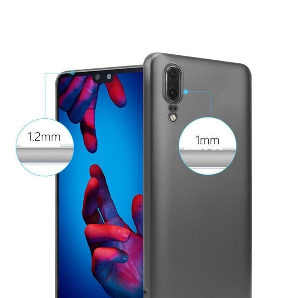 Skyddsfodral för Huawei P20 Skyddsfodral i MATTS GRÅ METALLISK design Grå