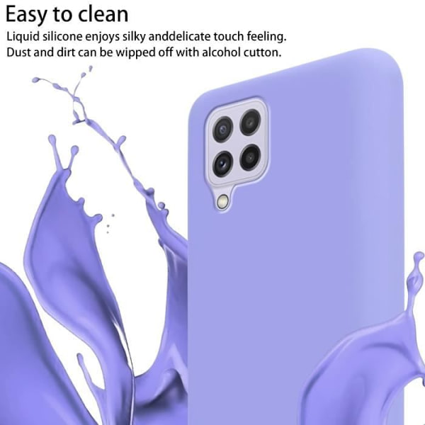 Coque Collier - CADORABO - Samsung Galaxy A22/M22/M32 - LIQUID LIGHT PURPLE - Silikon - Mjuk VÄTSKA LJUSLILA