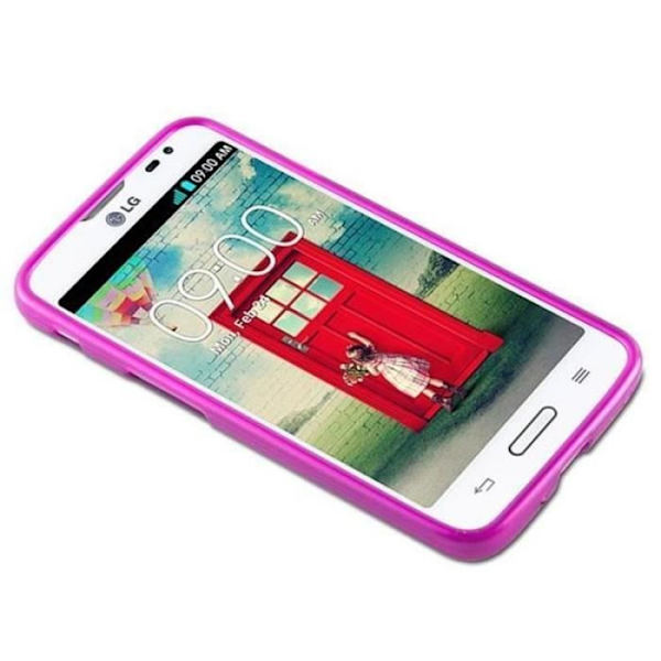 LG L70 (1.SIM) Fodral i HOT PINK från Cadorabo (BORSTAD METAL Design) Ultratunt mjukt silikongel TPU-skydd med anti