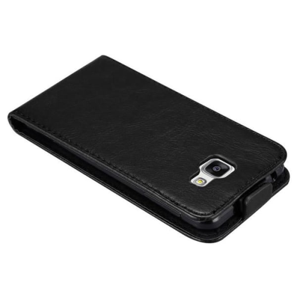 Coque - CADORABO - Samsung Galaxy A3 2016 - Syntetiskt läder - 360° flip - Elegant Svart