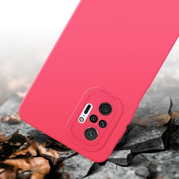 Skyddsfodral för Xiaomi RedMi NOTE 10 PRO i FLUID RÖD Stötsäker Skyddsfodral Röd