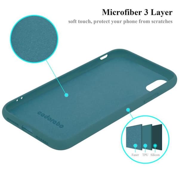 Flytande Grönt Stötsäkert Skyddsskal till iPhone XR Grön