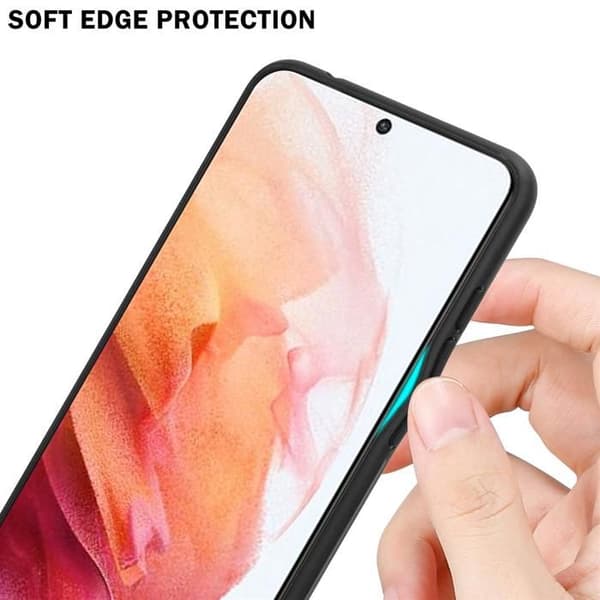 Fodral för Samsung Galaxy S21 5G i ROSA - BLÅ Stötsäker Bicolor design Svart