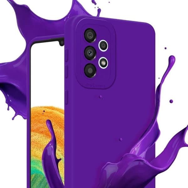 Skyddsfodral för Samsung Galaxy A32 4G i MÖRKLILA Antichock Violett