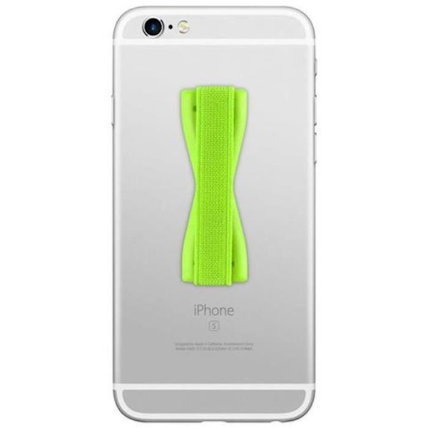 Cadorabo- Sling Grip fingerhållare för Smartphones/Surfplattor/Ipod/eReader handledsstöd, ring, rem i GRÖN färg