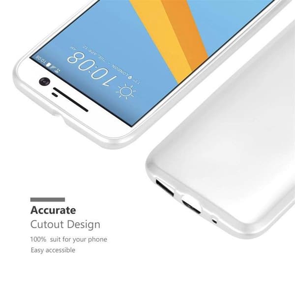 Skyddsskal för HTC ONE M10 Skyddsskal i MATTSILVER Metallic Design Grå