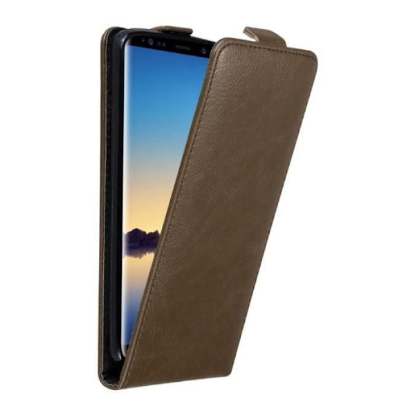 Flip Case - CADORABO - Samsung Galaxy NOTE 8 - Imitation läder - Brun - Magnetstängning kastanj