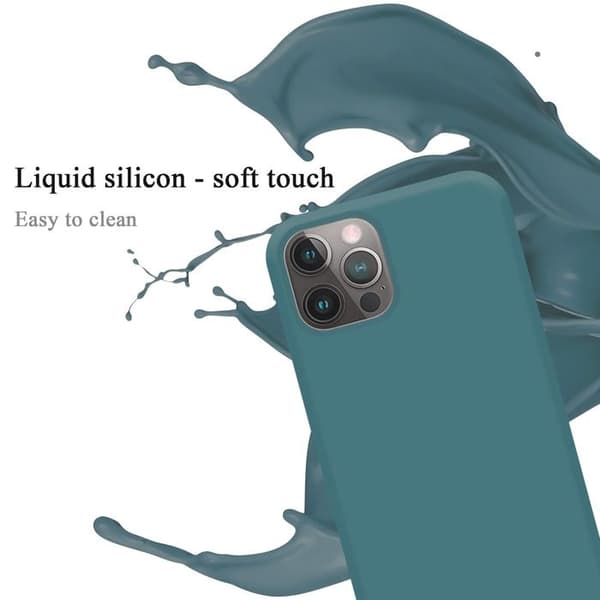 Skal för iPhone 12 PRO MAX Stötabsorberande i LIQUID GREEN Grön