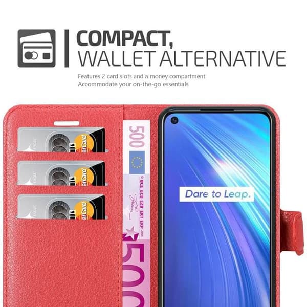 Fodral för Realme 6 4G / 6s i KIRSCHRÖD Röd