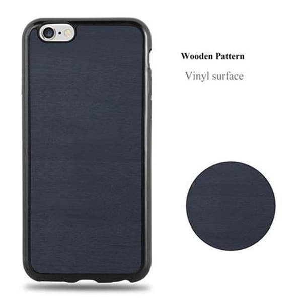 Skal för iPhone 6 / 6S WOODEN BLÅ Träskydd Design Blå