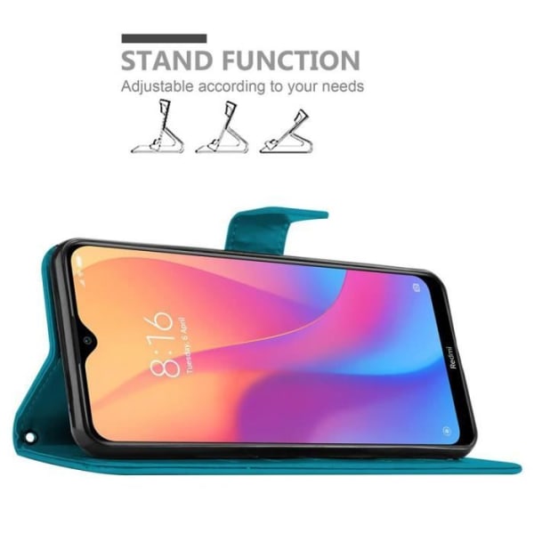 Fodral till Xiaomi RedMi 8A i BLÅBLOMMANDE Cadorabo Cover Protection Floral