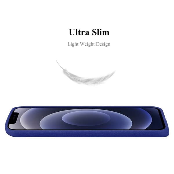 Skyddsfodral för iPhone 12 PRO MAX FROST BLÅ MÖRKT Silikon TPU Blå