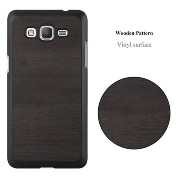 Cadorabo Fodral till Samsung Galaxy GRAND PRIME i WOODY BLACK