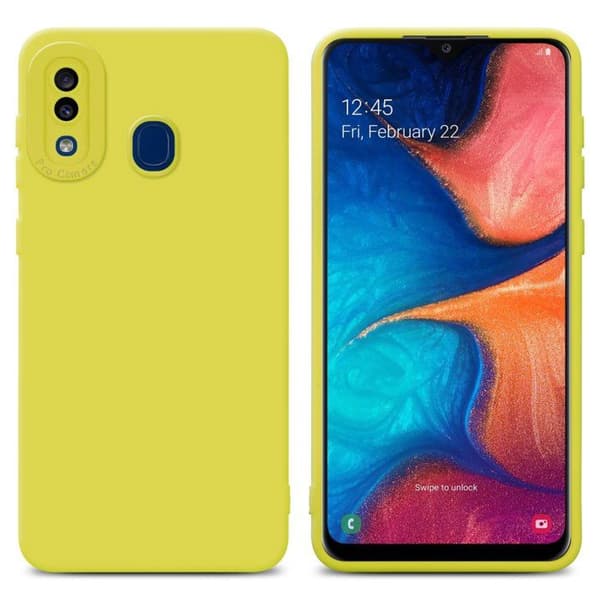 Skyddsfodral för Samsung Galaxy A20 / A30 / M10s i FLUID GUL Stötsäker Gul