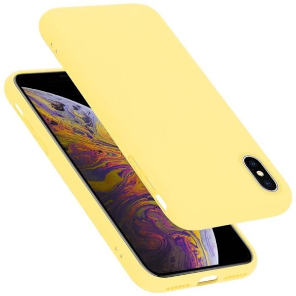 Coque - CADORABO - iPhone X / XS - Silikon TPU - Gul - Stötsäker skydd Gul