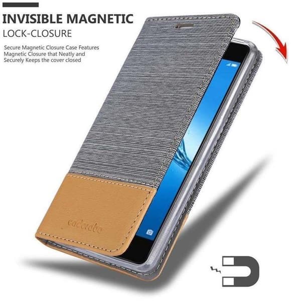 Skyddsfodral för Huawei Enjoy 7 PLUS i LJUST GRÅBRUN Stötskyddande Etui Grå
