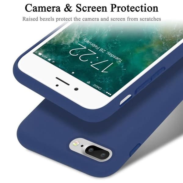 Skal för iPhone 7 PLUS / 7S PLUS / 8 PLUS Stötabsorberande i LIQUID BLUE VÄTSKA BLÅ