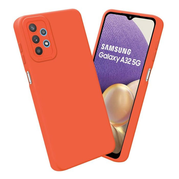 Fodral för Samsung Galaxy A32 5G i FLUID ORANGE Fodral Skal i flexibelt TPU silikonskydd Gul