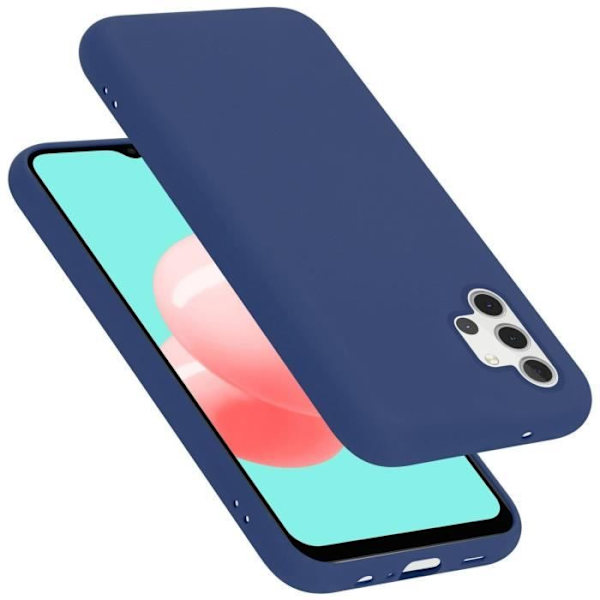 Cadorabo-fodral för Samsung Galaxy A32 5G i LIQUID Blue Cover Protection Flexibelt TPU-silikonskydd Blå