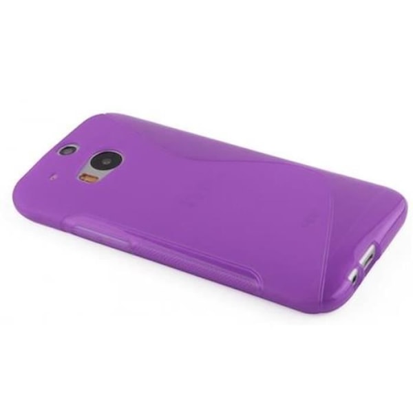 HTC ONE M8 (2.Gen.) ORCHID VIOLET Fodral Cadorabo DESIGN S Gel TPU Silikonskyddsfodral Cover Ultra Slim Bumper Orkidévioler