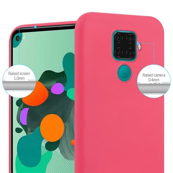 Skyddsfodral för Huawei MATE 30 LITE CANDY RÖD Stötsäker Silikon Röd