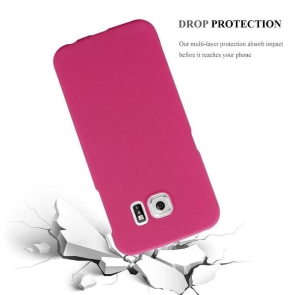 Coque - CADORABO - Samsung Galaxy S6 EDGE - Hårdskydd - Matt design - Färg Rosa Rosa