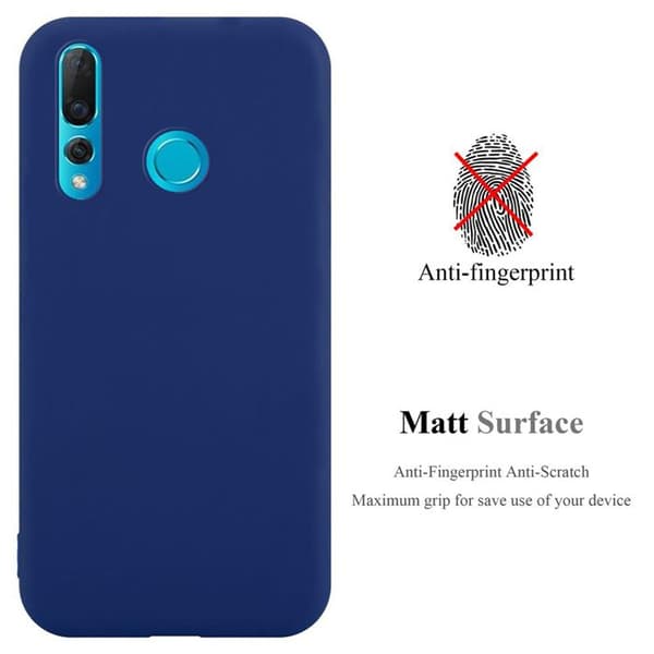 Skyddsfodral för Huawei NOVA 4 CANDY MÖRKBLEU Stötabsorberande Silikon Blå