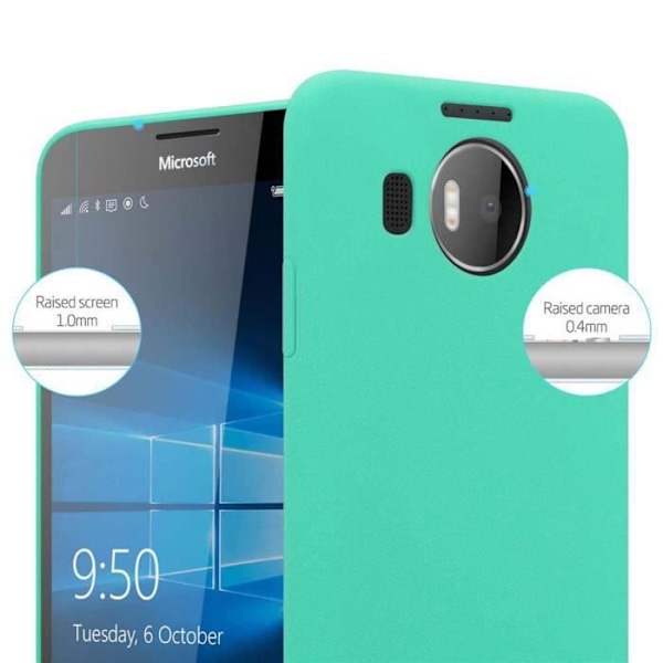 Coque - CADORABO - Nokia Lumia 950 XL - Stötskydd - Design Givré - Färg Frosty Grön Frostig grön